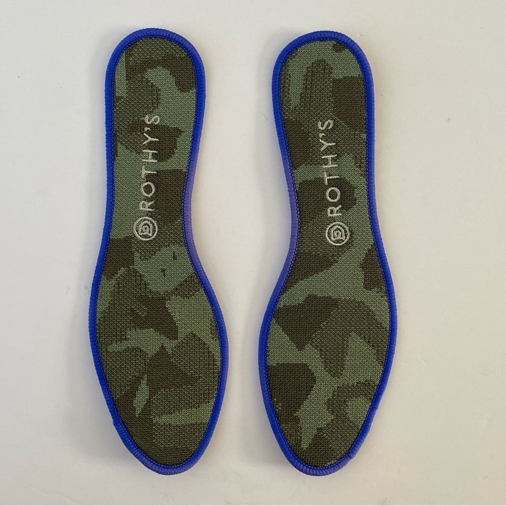 ROTHYS CAMO OLIVE GREEN PRINT KNIT THE LOAFER SLIP ON SHOES SIZE 11 - Picture 7 of 12